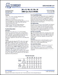 Click here to download GS832136GE-225V Datasheet