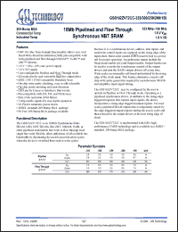 Click here to download GS8162ZV72CGC-300 Datasheet