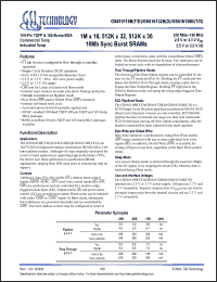 Click here to download GS816118BGD-250I Datasheet