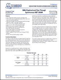 Click here to download GS8161Z18BT-200 Datasheet