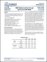 Click here to download GS8160Z36BGT-150IV Datasheet