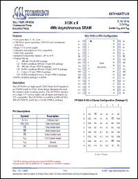 Click here to download GS74108AGP-12I Datasheet