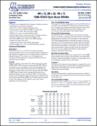 Click here to download GS864436E-166 Datasheet