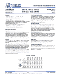 Click here to download GS8321V18E-200I Datasheet