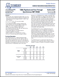 Click here to download GS8642Z72GC-167I Datasheet