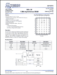 Click here to download GS71024T-9 Datasheet