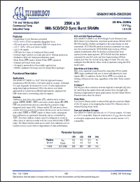 Click here to download GS882V37AD-225 Datasheet