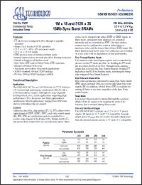 Click here to download GS816036CGT-250 Datasheet