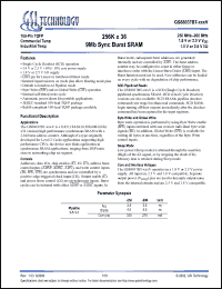 Click here to download GS88037BGT-250V Datasheet