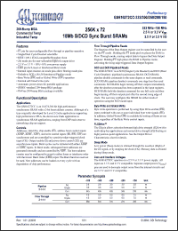 Click here to download GS816272CGC-333I Datasheet