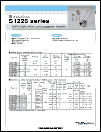 Click here to download S1226-18BK Datasheet