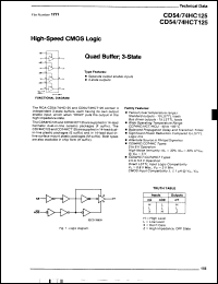 Click here to download CD74HCT125E98 Datasheet