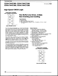 Click here to download CD74HC365E Datasheet