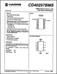 Click here to download CD40257BFX Datasheet