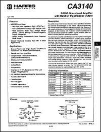 Click here to download CA3140AS3 Datasheet