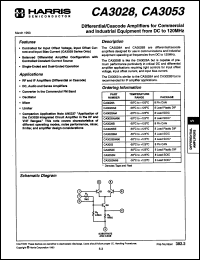 Click here to download CA3028B1 Datasheet