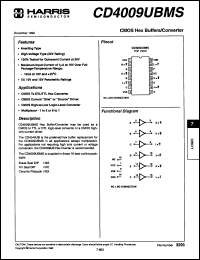 Click here to download CD4009UBEX98 Datasheet