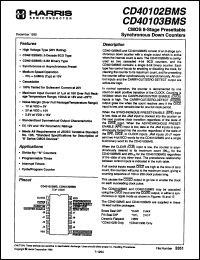 Click here to download CD40102BF Datasheet