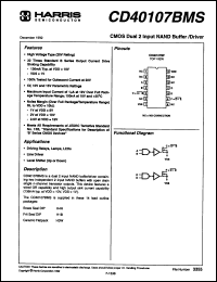 Click here to download CD40107BEX Datasheet