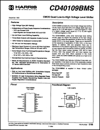 Click here to download CD40109BD3 Datasheet