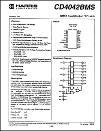 Click here to download CD4042BEX98 Datasheet