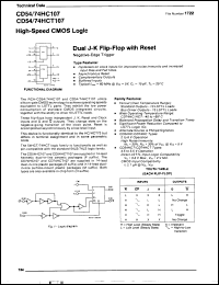 Click here to download CD74HCT107M Datasheet