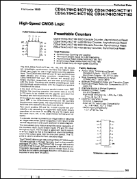 Click here to download CD74HCT160EX98 Datasheet