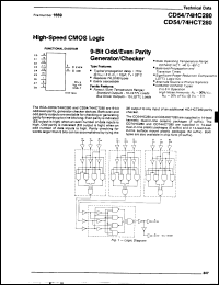 Click here to download CD74HCT280H Datasheet