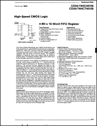 Click here to download CD54HC40105H Datasheet