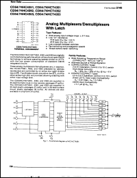 Click here to download CD74HCT4352E98 Datasheet