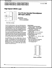 Click here to download CD54HC4515F Datasheet