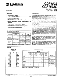 Click here to download CDP1822CD/3 Datasheet