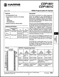 Click here to download CDP1851EX Datasheet