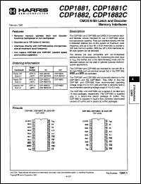 Click here to download CDP1881EX Datasheet