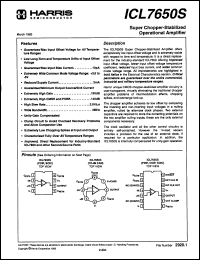 Click here to download ICL7650SIPD Datasheet