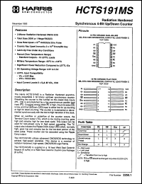 Click here to download HCTS191DMSH Datasheet