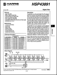 Click here to download HSP43891GC25 Datasheet