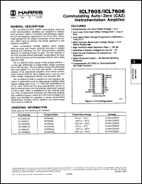 Click here to download ICL7605CJN Datasheet