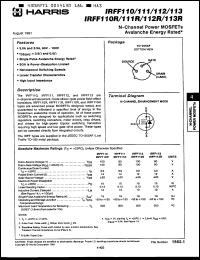 Click here to download IRFF111R Datasheet