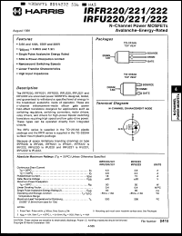 Click here to download IRFU221 Datasheet