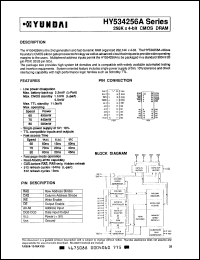 Click here to download HY534256AS-70 Datasheet