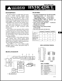 Click here to download HY51C4258J85 Datasheet