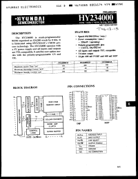 Click here to download HY234000P15 Datasheet