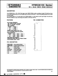 Click here to download HYM536100M70 Datasheet