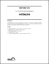 Click here to download HD74HC154 Datasheet