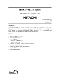 Click here to download HM62W8512BLFP-7SL Datasheet