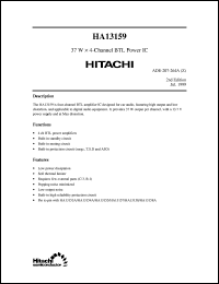 Click here to download HA13159 Datasheet