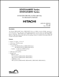 Click here to download HM5165405FLJ-6 Datasheet
