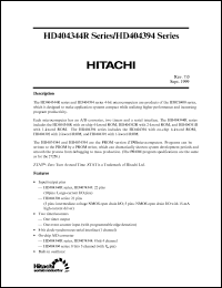 Click here to download HD404391FP Datasheet