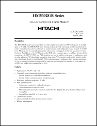 Click here to download HM530281RTT-25 Datasheet